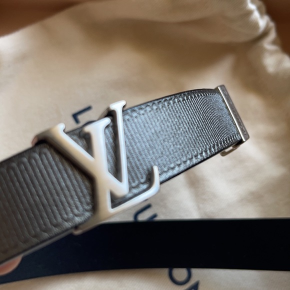 LV INITIALES 20MM belt silver / metallic size 75 - Picture 8 of 8